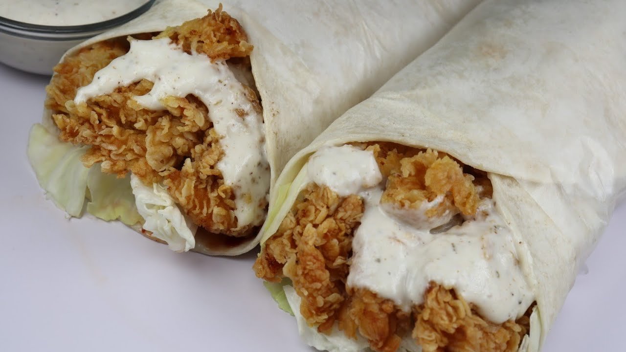 Chicken Zinger Shawarma with Cheese